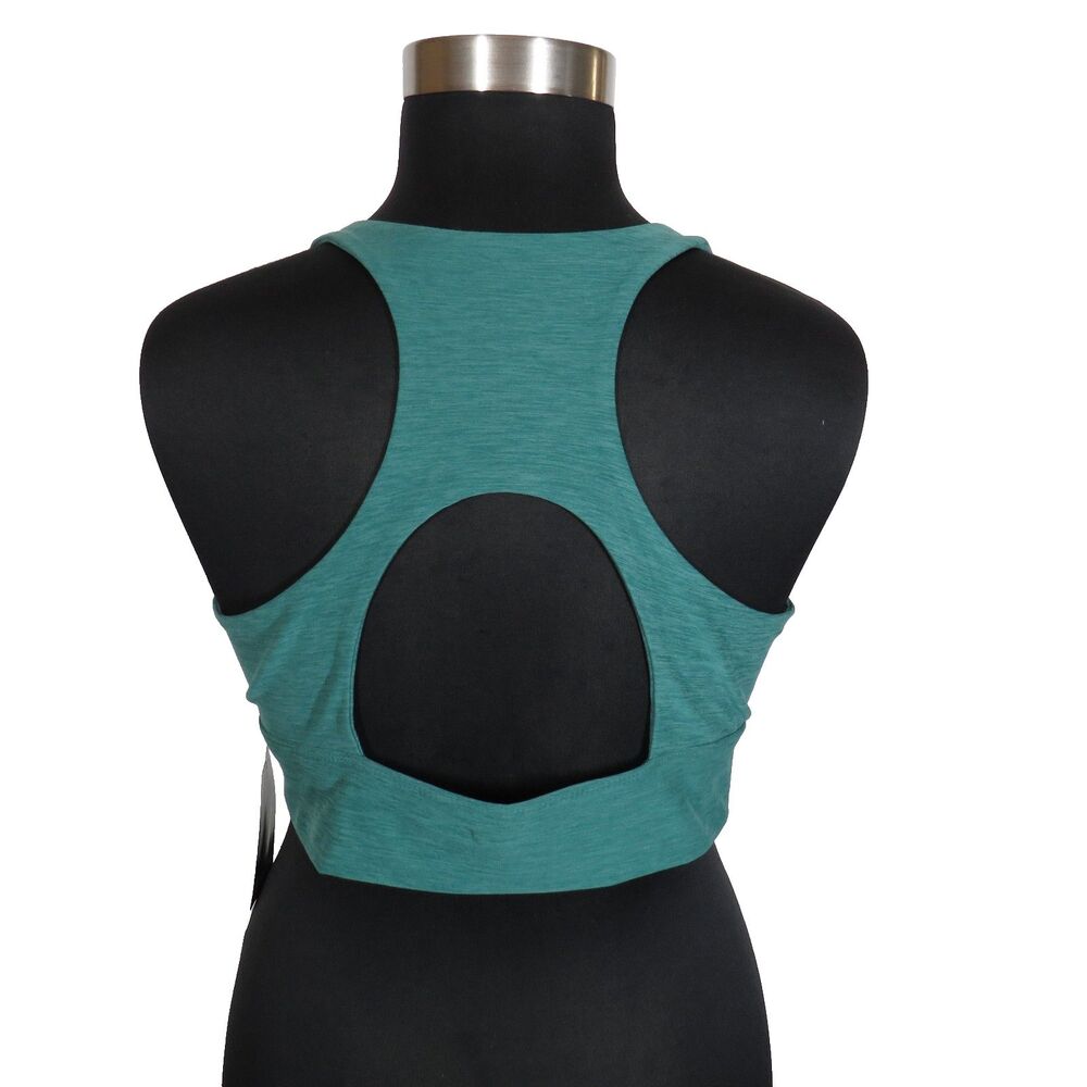 Athletic Works ButterCore Ruched Sports Bra In Heather Green Plus Size 2X - Picture 6 of 10